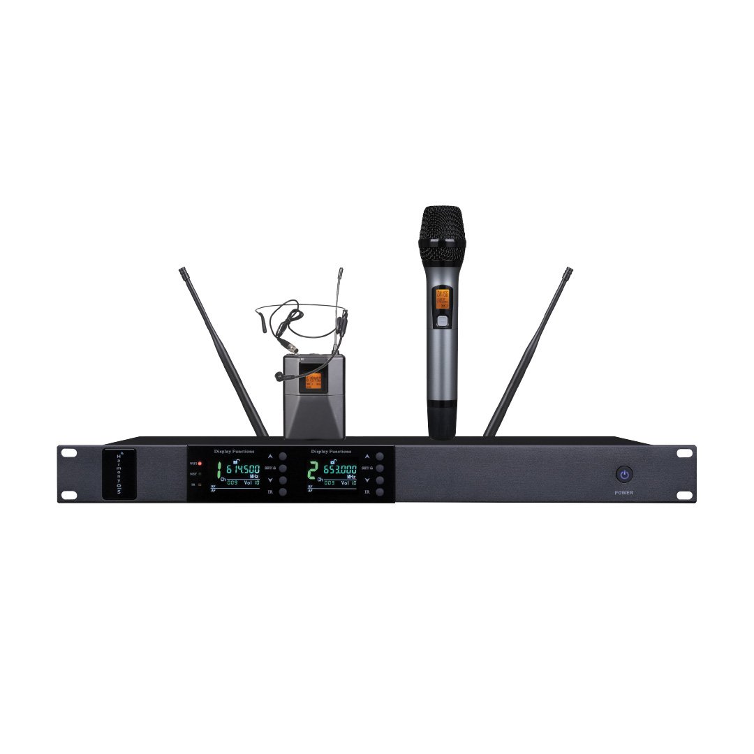 C-YARK C1002-A1 One Drag Two Wireless Microphone S...