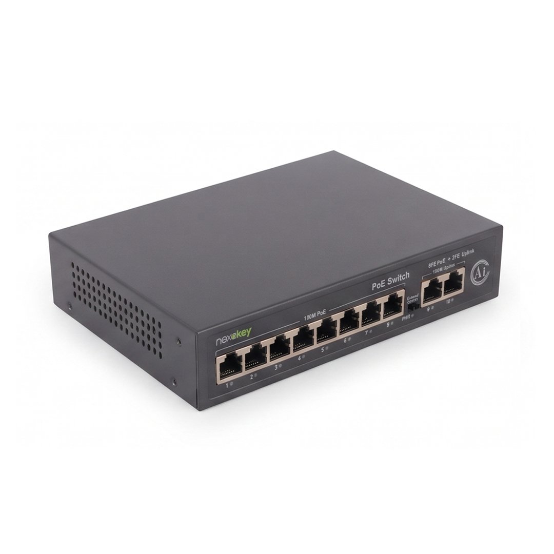 Nexakey NS6000S-8P2U 8 Port 100M Unmanaged PoE Switch