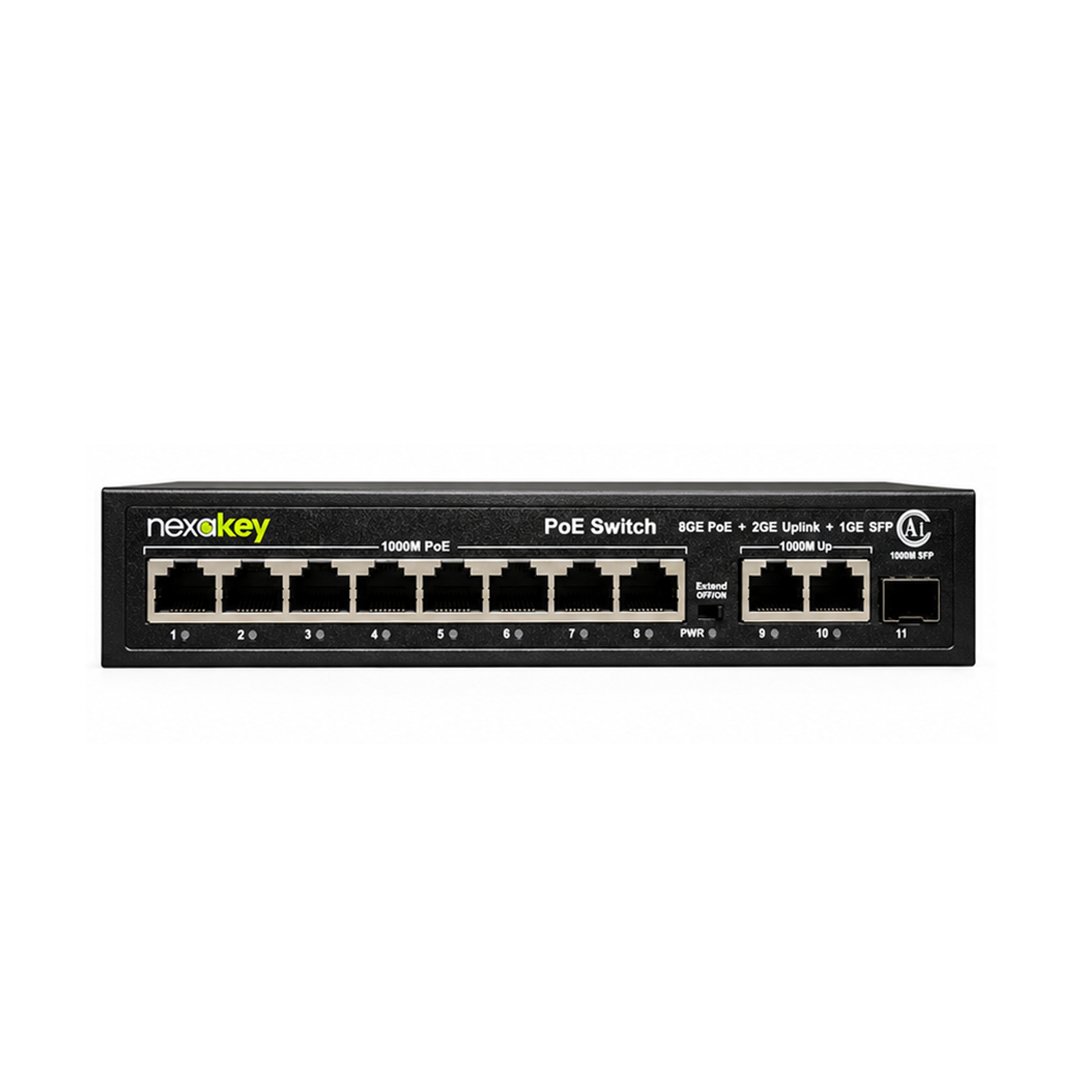 Nexakey NS-6000GS-8P2U1S PoE Switch 2Uplink