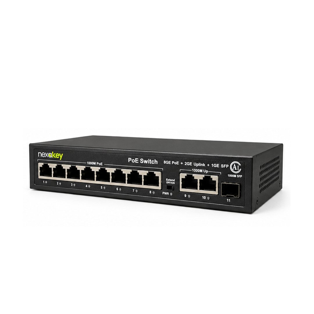 Nexakey NS-6000GS-8P2U1S PoE Switch 2Uplink