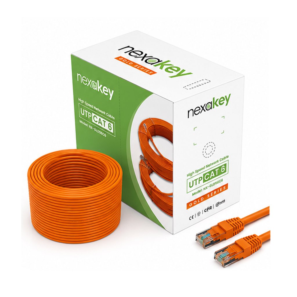 Nexakey NX-GLD56C6 Cat6 UTP Network Cable 305 Meter CCA Conductor