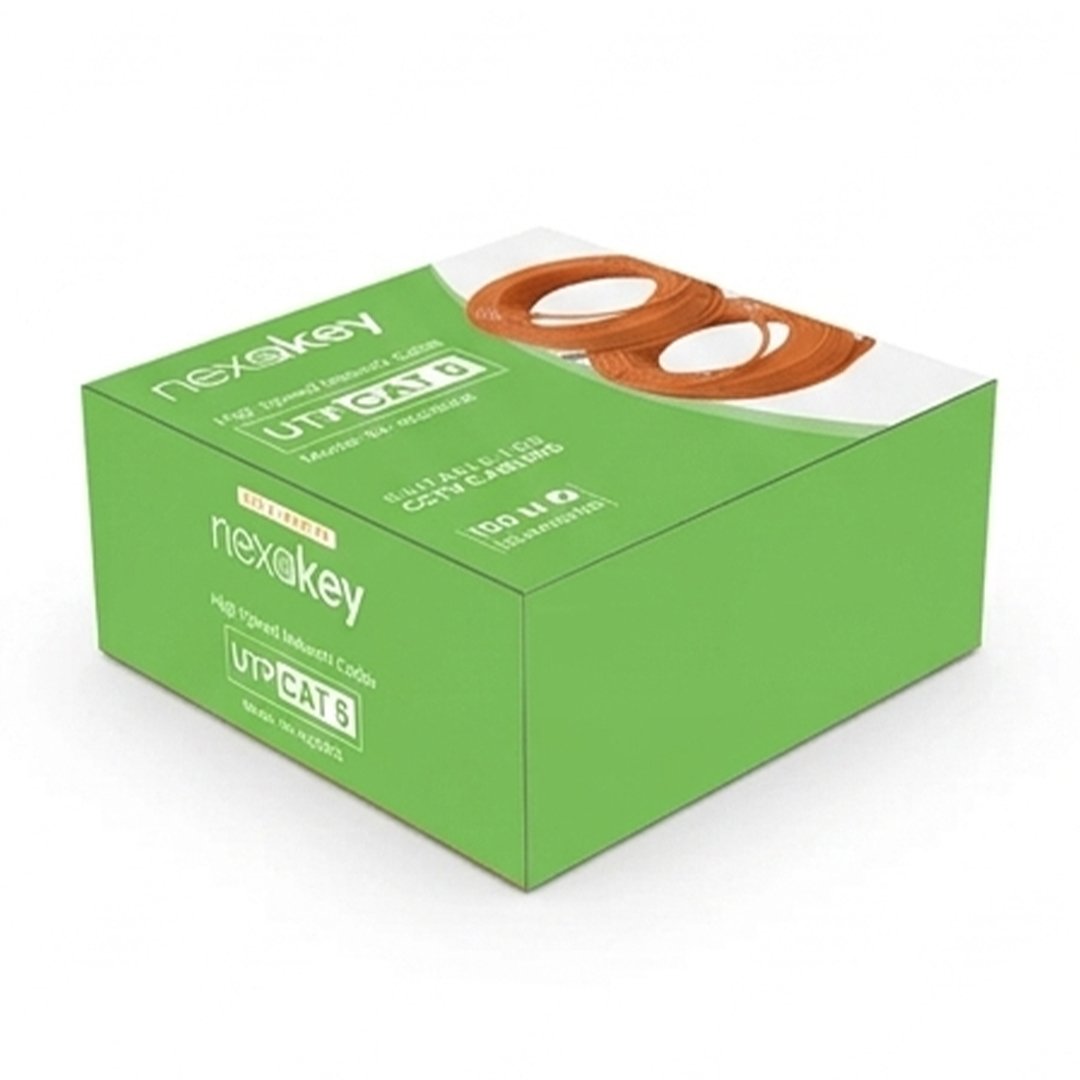 Nexakey NX-GLD56C6 Cat6 UTP Cable 100M | High-Speed Network Cable