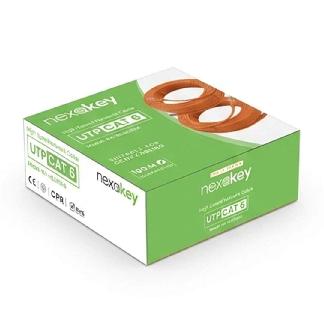 Nexakey NX-GLD56C6 Cat6 UTP Cable 100M | High-Speed Network Cable