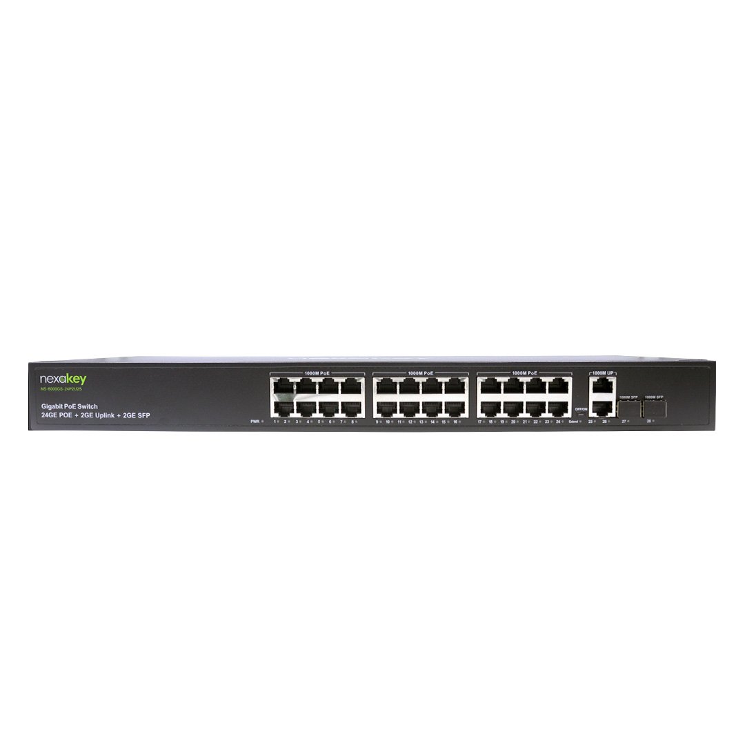 Nexakey NS-6000GS-24P2U2S 24 Port 1000M Unmanaged PoE Switch