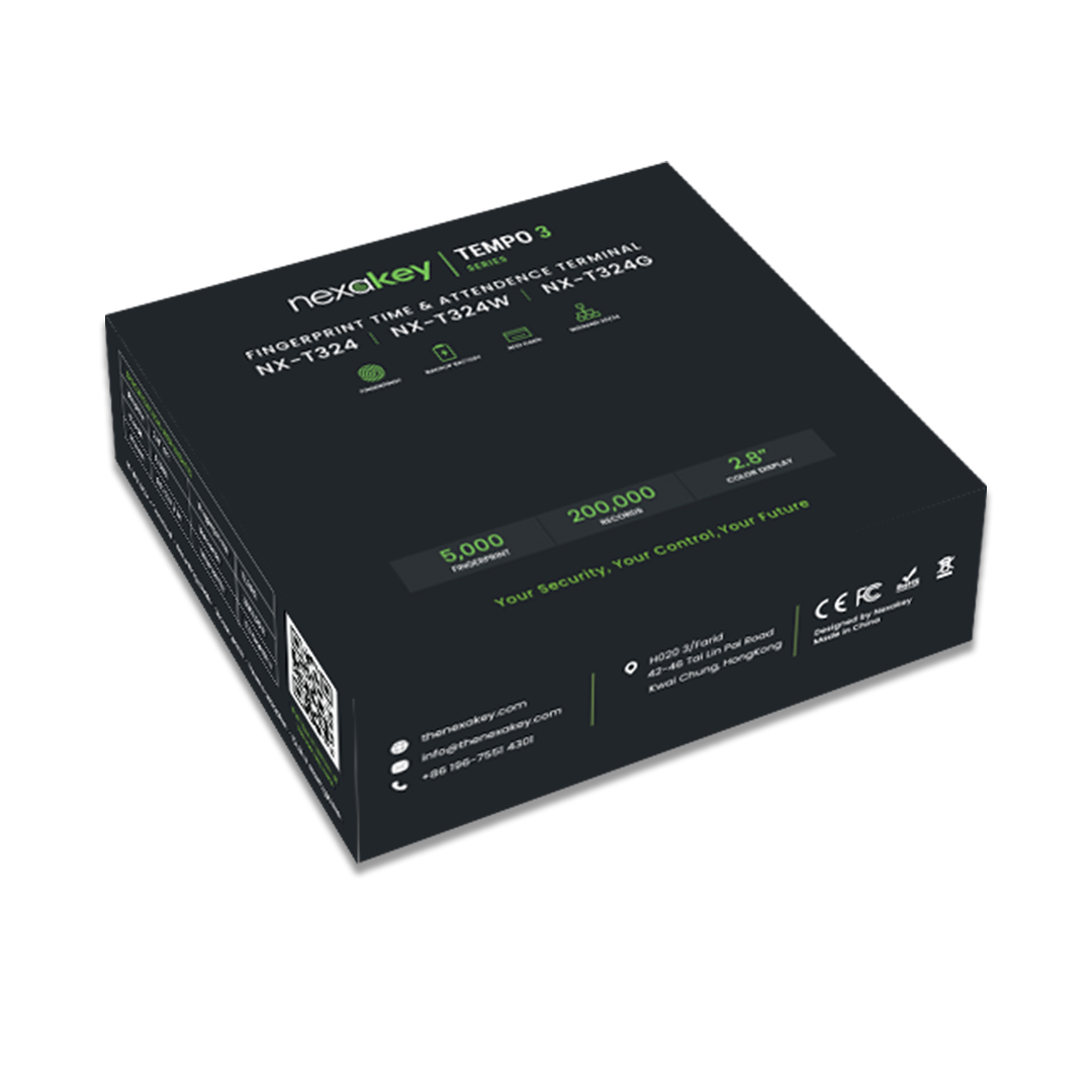 NexaKey NX-T324 Fingerprint Time Attendance Machine (TCP/IP)