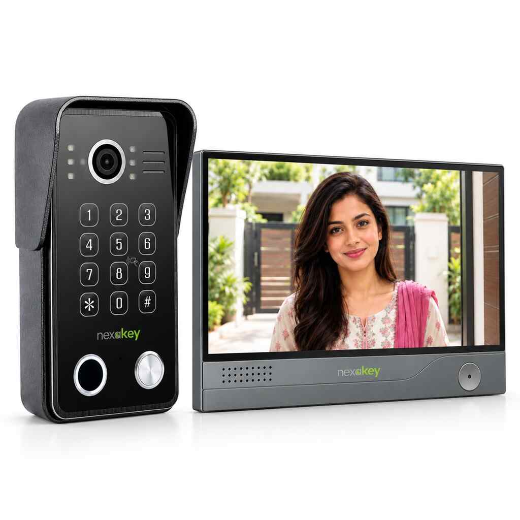 Nexakey NX-VD770-FMW-CS Fingerprint Door Phone Kit